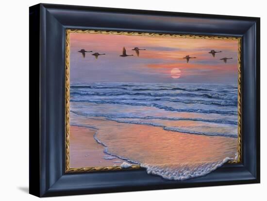 Sundown with Swans-Harro Maass-Premier Image Canvas