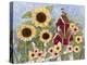 Sunflower Birdhouse-Tracy Miller-Premier Image Canvas