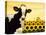 Sunflower Cow-Lowell Herrero-Stretched Canvas
