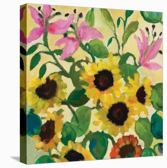 Sunflowers and Pink Lilies-Kim Parker-Premier Image Canvas