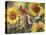 Sunflowers and Songbirds-William Vanderdasson-Premier Image Canvas