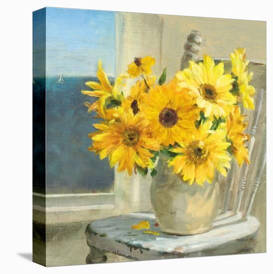 Sunflowers by the Sea Crop Light-Danhui Nai-Stretched Canvas