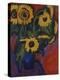 Sunflowers; Sonnenblumen-Ernst Ludwig Kirchner-Premier Image Canvas