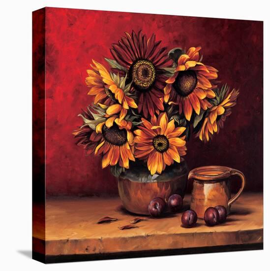 Sunflowers with Plums-Andres Gonzales-Stretched Canvas