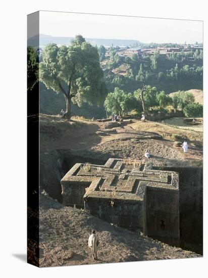 Sunken, Rock-Hewn Christian Church, in Rural Landscape, Unesco World Heritage Site, Ethiopia-Upperhall Ltd-Premier Image Canvas