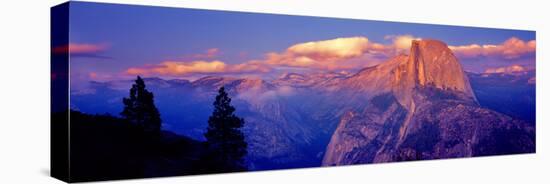 Sunlight Falling on a Mountain, Half Dome, Yosemite Valley, Yosemite National Park, California, USA-null-Premier Image Canvas