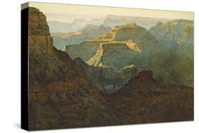 Sunlight on the Grand Canyon, 1924-Gunnar Widforss-Premier Image Canvas