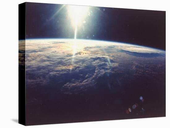 Sunlight over Earth Taken from Space Shuttle Discovery VIII Mission-null-Premier Image Canvas