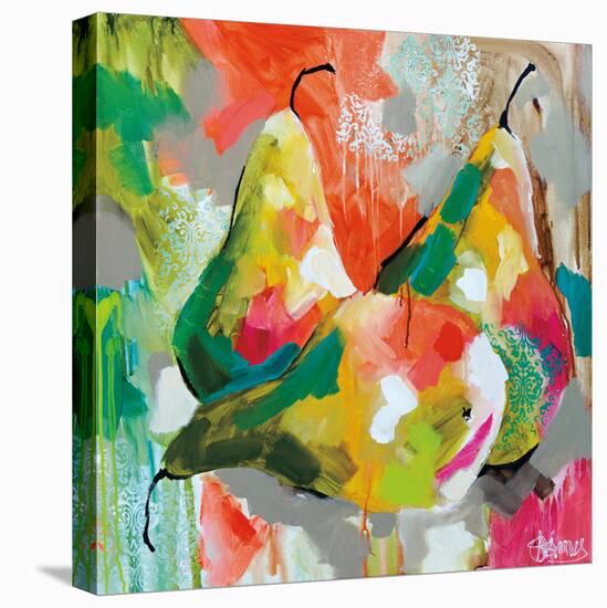 Sunlit Pears-Amanda J^ Brooks-Stretched Canvas