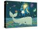 Sunny Whale-Viv Eisner-Stretched Canvas