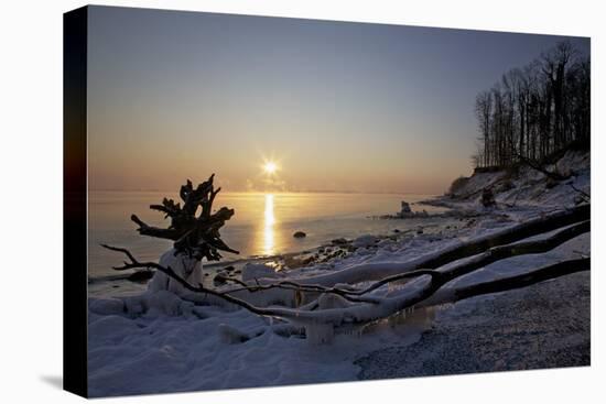 Sunrise Above the LŸbeck Bay in Front of the Brodtener Ufer-Uwe Steffens-Premier Image Canvas