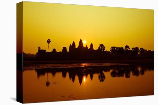 Sunrise at Angkor Wat, UNESCO World Heritage Site, Siem Reap, Cambodia, Indochina, Southeast Asia,-Julian Bound-Premier Image Canvas