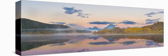 Sunrise at Oxbow Bend in fall, Grand Teton National Park, Wyoming-Richard & Susan Day-Premier Image Canvas