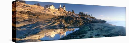 Sunrise at Pemaquid Point Lighthouse from 1827, Maine-null-Stretched Canvas