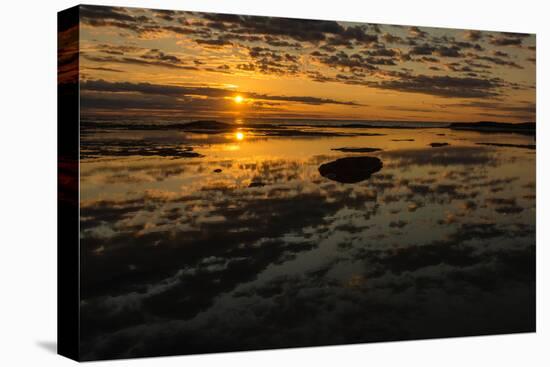 Sunrise at Shelly Beach, Caloundra, Sunshine Coast, Queensland, Australia-Mark A Johnson-Premier Image Canvas