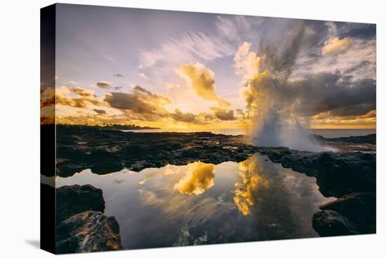 Sunrise at Spouting Horn, South Kauai, Poipu Hawaii-Vincent James-Premier Image Canvas