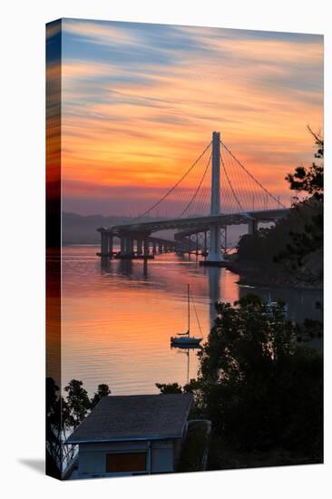 Sunrise Clouds, East Span of the Bay Bridge, San Francisco, California-Vincent James-Premier Image Canvas