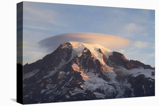 Sunrise Colors On Mt. Rainier National Park, WA-Justin Bailie-Premier Image Canvas