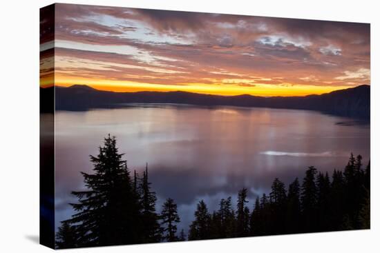 Sunrise, Crater Lake National Park, Oregon, USA-Michel Hersen-Premier Image Canvas