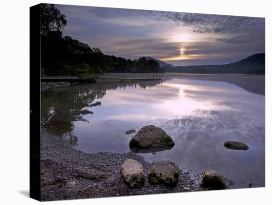 Sunrise, Derwent Water, Lake District National Park, Cumbria, England, United Kingdom, Europe-Jeremy Lightfoot-Premier Image Canvas