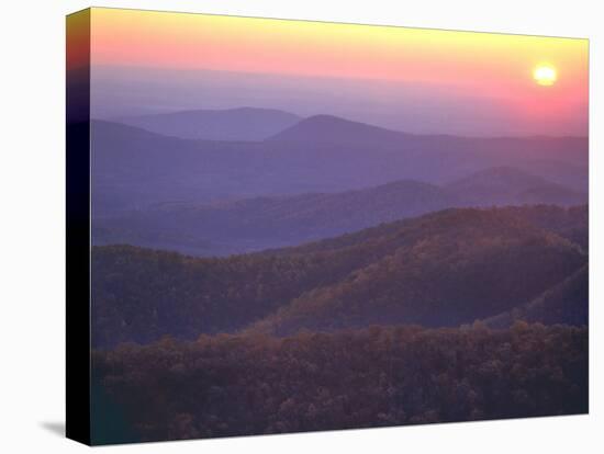 Sunrise from Buck Hollow Overlook, Shenandoah National Park, Virginia, USA-Charles Gurche-Premier Image Canvas