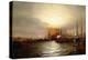 Sunrise from Chapman Dock and Old Brooklyn Navy Yard, East River, New York-Elisha Taylor Baker-Premier Image Canvas