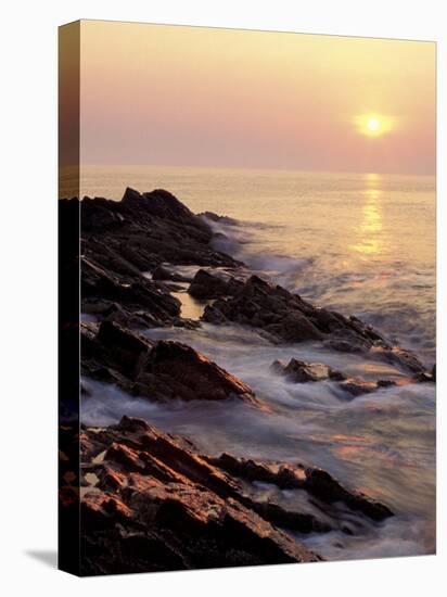 Sunrise from 'Marginal Way', Maine, USA-Jerry & Marcy Monkman-Premier Image Canvas