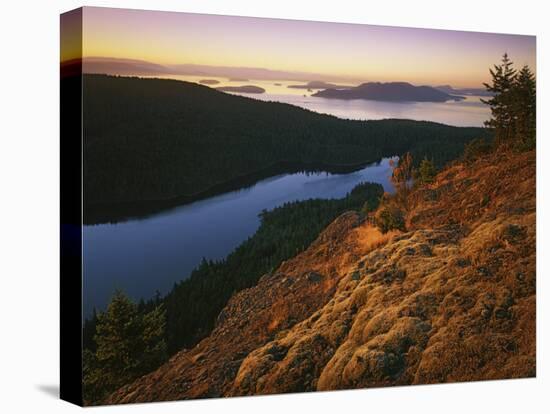 Sunrise from Mt. Constitution, Moran State Park, Orcas Island, Washington, USA-Charles Gurche-Premier Image Canvas