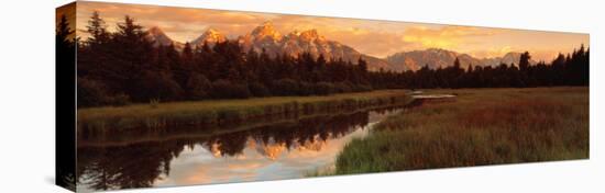 Sunrise Grand Teton National Park, Wyoming, USA-null-Premier Image Canvas