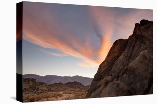Sunrise Highlights the Clouds Above the Alabama Hills Region-James White-Premier Image Canvas