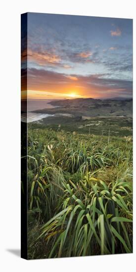 Sunrise in Sandy Mount, Dunedin, Otago, South Island, New Zealand-Rainer Mirau-Premier Image Canvas