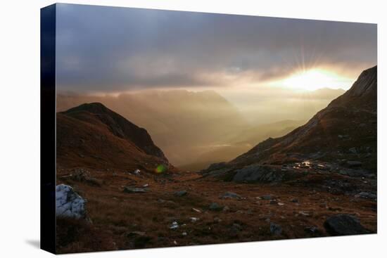 Sunrise in the Fladinger Mountain On the Left, Alps, South Tirol-Rolf Roeckl-Premier Image Canvas