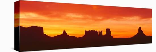 Sunrise, Monument Valley, Arizona-null-Stretched Canvas