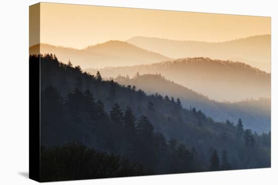 Sunrise, Oconaluftee Overlook, Great Smoky Mountains National Park, North Carolina, USA-null-Premier Image Canvas