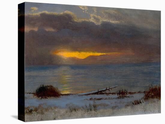 Sunrise on Lake Tahoe, California, 1872 (Oil on Paper)-Albert Bierstadt-Premier Image Canvas