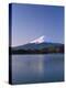 Sunrise on Mount Fuji from Lake Kawaguchi, Yamanashi Prefecture, Japan-Nigel Blythe-Premier Image Canvas