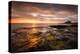 Sunrise on the Beach at Bamburgh, Northumberland UK-Tracey Whitefoot-Premier Image Canvas