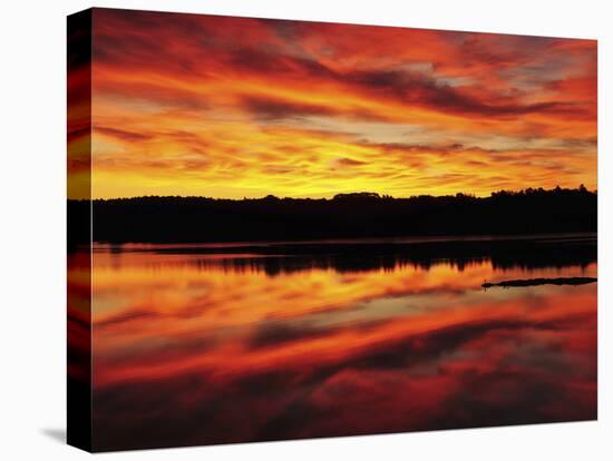 Sunrise on the New Meadows River, Brunswick, Maine, USA-Michel Hersen-Premier Image Canvas