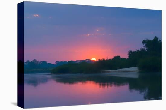 Sunrise over Cuiaba River, Pantanal, Mato Grosso State, Brazil, South America-G&M Therin-Weise-Premier Image Canvas