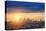 Sunrise over Los Angeles City Skyline-logoboom-Premier Image Canvas