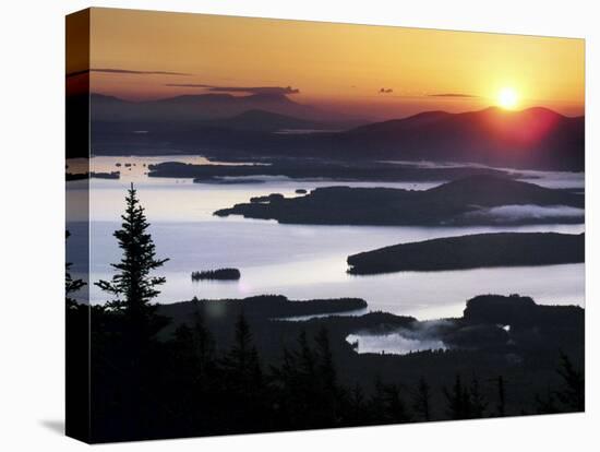 Sunrise over Moosehead Development, Greenville, Maine-Robert F. Bukaty-Premier Image Canvas