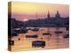 Sunrise over Msida Creek to Valletta with Dome of Carmelite Church, Valletta, Malta, Mediterranean,-Stuart Black-Premier Image Canvas