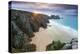 Sunrise over Pednvounder Beach at the Logan Rock, Cornwall, England.-Adam Burton-Premier Image Canvas