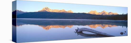 Sunrise over Redfish Lake and Sawtooth Mountains, Idaho-null-Stretched Canvas