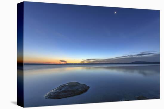 Sunrise over Yellowstone Lake, Yellowstone National Park, Wyoming, USA-Tom Norring-Premier Image Canvas