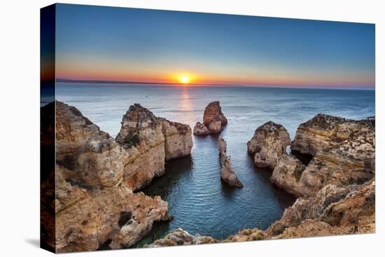 Sunrise, Ponta De Piedade, Lagos, Algarve, Portugal-Sabine Lubenow-Premier Image Canvas