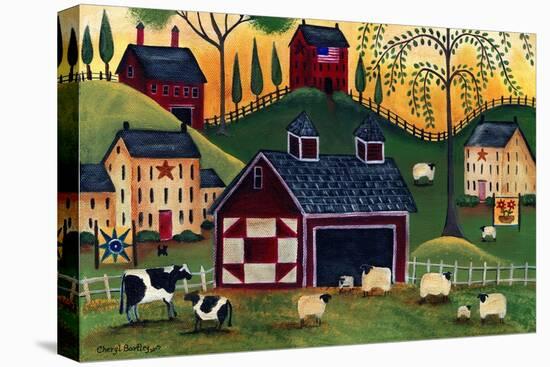 Sunrise Red Quilt Barn-Cheryl Bartley-Premier Image Canvas