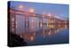 Sunrise thru Morning Fog along Willamitte River and Marquam Bridge,Portland, Oregon.-Craig Tuttle-Premier Image Canvas