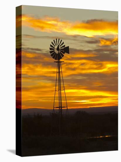 Sunrise with Windmill, Cimarron, New Mexico, USA-Maresa Pryor-Premier Image Canvas