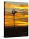 Sunrise with Windmill, Cimarron, New Mexico, USA-Maresa Pryor-Premier Image Canvas